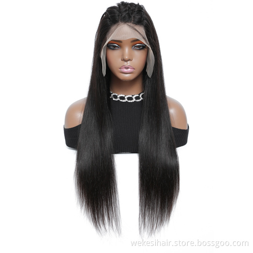 Hair Wigs for Black Women with Baby Hair Brazilian 13x6 Glueless Transparent HD Lace Front 40 inch Straight Human Hair Wig